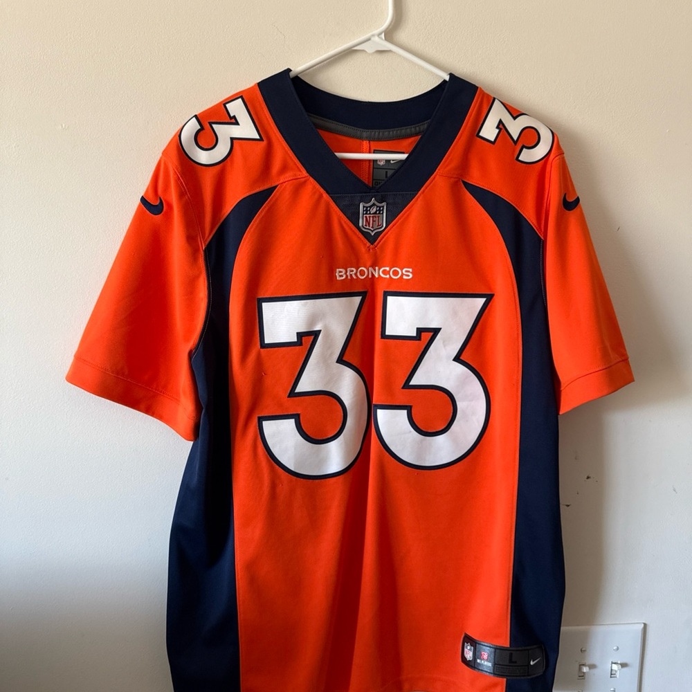 Men’s Nike Javonte Williams #33 Denver Broncos Vapor Lmtd NFL Jersey Sz L - RARE